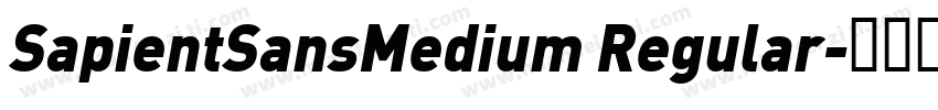 SapientSansMedium Regular字体转换